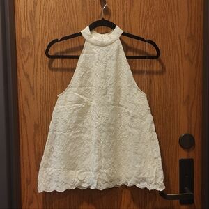 Altar'd State Cream Lace Halter Top